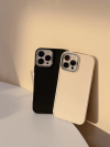 Solid Color Soft Silicone Cover with Electroplated Frame Sleek and stylish, this premium case - Image 2